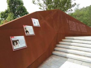 灵山耐候钢挡土墙